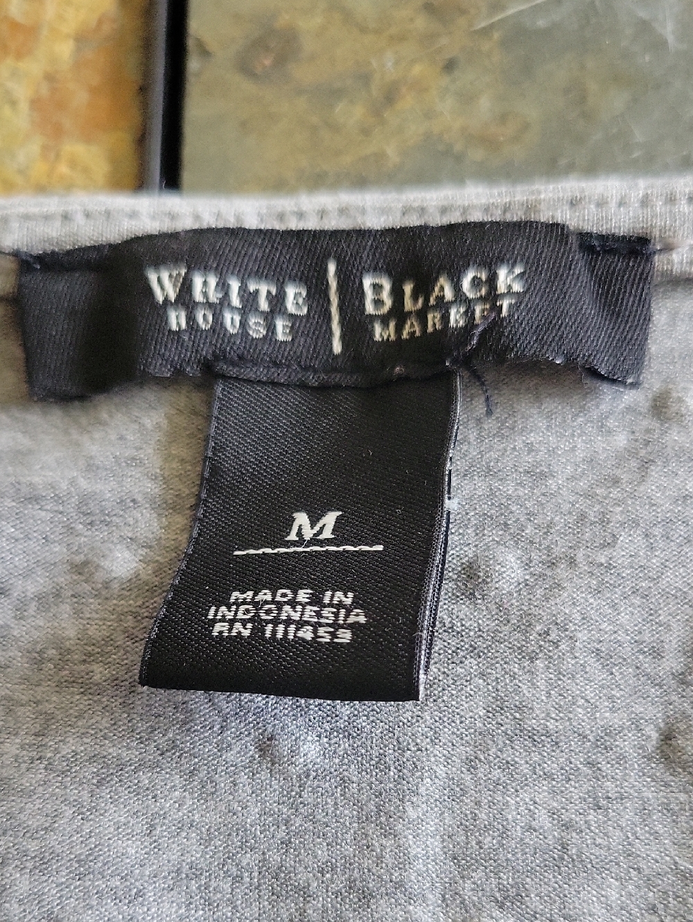 White House Black Market Top, Medium, Gray/Silver - Picture 7 of 10